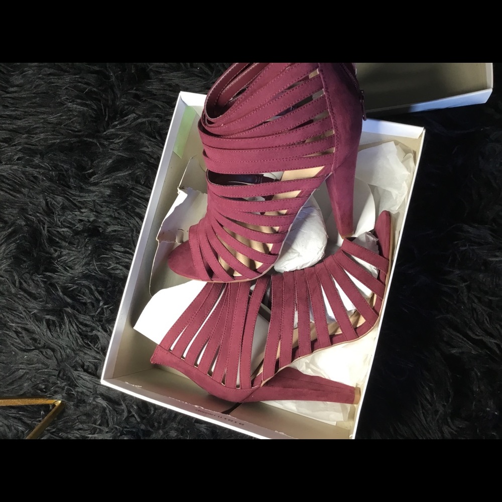 Oxblood ASOS twister Sandal Boot